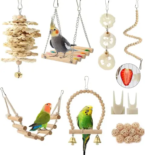 Juguetes para aves